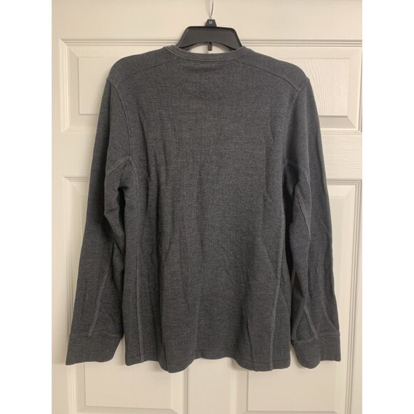 Eddie Bauer M Waffle Knit Cotton Outdoor Casual Pullover Henley - Picture 3 of 8